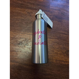 Hydrate and Radiate Stainless steel water bottle NWT